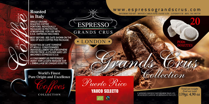 Etichette Espresso Grands Crus